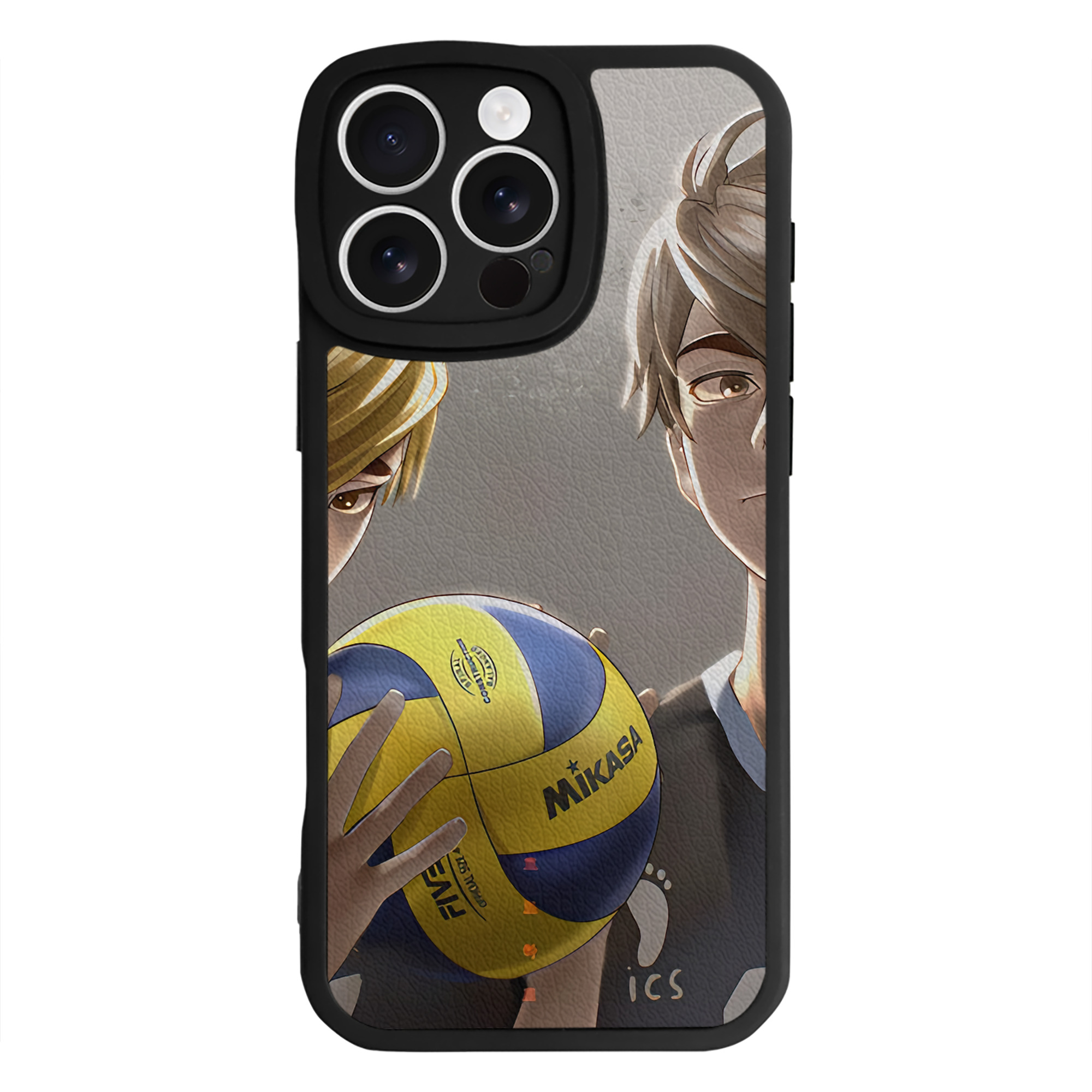（画像用） ハイキュー!! Haikyu!! 【iPhone 16シリーズ対応】シリコンスマホケース（レザー調） 材質：シリコン